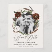 rustikales Ankündigung Datum freihalten (Vorderseite)