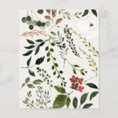 rustikales Ankündigung Datum freihalten Flyer (Hinten)