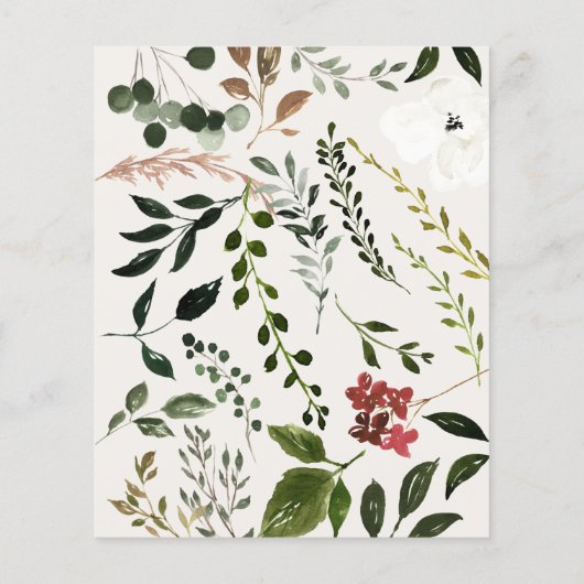 rustikales Ankündigung Datum freihalten Flyer (Hinten)