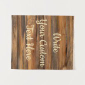 Rustikales Anniversary Party Foto Stand Hintergrun Wandteppich (Vorderseite (Horizontal))