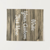 Rustikales Anniversary Party Foto Stand Prop Wandteppich (Vorderseite (Horizontal))