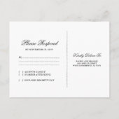 Rustikales Ansprechen | Weihnachts-Winter-Hochzeit Einladungspostkarte (Rückseite)