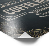 Rustikales antikes Bar aus Schwarz und Braun Fotodruck (Ecke)