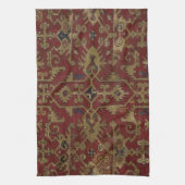 Rustikales antikes orientalisch-persisches Rotes M Geschirrtuch (Vertikal)