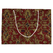 Rustikales antikes orientalisch-persisches Rotes M Große Geschenktüte (Rückseite)