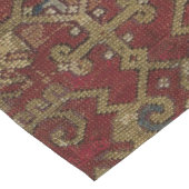 Rustikales antikes orientalisch-persisches Rotes M Großer Tischläufer (Ecke)