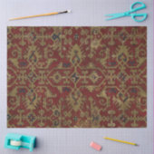 Rustikales antikes orientalisch-persisches Rotes M Seidenpapier (Basteln)