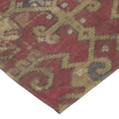 Rustikales antikes orientalisch-persisches Rotes M Tischdecke (Schrägansicht)