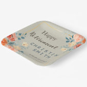 Rustikales antikes Party für Blumenbeete Pappteller (Gewinkelt)