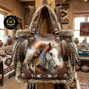 Rustikales Appaloosa-Western-Porträt Seidenpapier