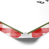 Rustikales Apple Baby Dusche Begrüßungszeichen Pla Poster (Ecke)