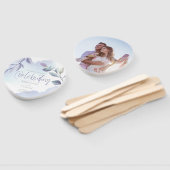 Rustikales Aqua Lilac Verlasse Save the Date Fächer (Non-assembled)