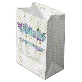 Rustikales Aquamarin Blue Bouquet Brautparty Party Mittlere Geschenktüte