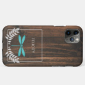 Rustikales Aquamarines Dragonfly Case-Mate iPhone  Case-Mate iPhone Hülle (Rückseite (Horizontal))