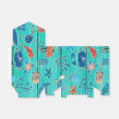 Rustikales Aquamarines Holz & unter dem Meer Freun Geschenkschachtel (Ungefaltet)