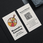 Rustikales Aquarell Antipasto Platter Catering Visitenkarte