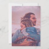 Rustikales Aquarell Rosa Foto Brautparty Einladung (Rückseite)