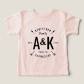 Rustikales Arrow-Monogram-Bauernhaus (Design Vorderseite)