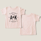 Rustikales Arrow-Monogram-Bauernhaus (Design Vorderseite & Rückseite)