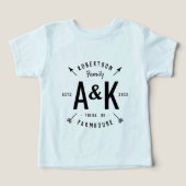 Rustikales Arrow-Monogram-Bauernhaus (Design Vorderseite)