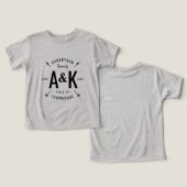 Rustikales Arrow-Monogram-Bauernhaus (Design Vorderseite & Rückseite)