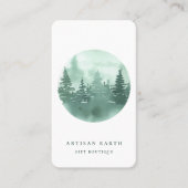 Rustikales Artisanwald-Logo Visitenkarte (Vorderseite)