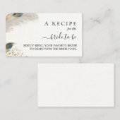 Rustikales Asian Sky Cloud Peacock Brautparty Begleitkarte (Vorne/Hinten)