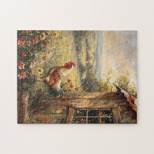 Rustikales Aufzeichnen Puzzle (Horizontal)