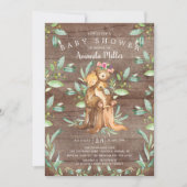 Rustikales Baby Bear und Mama Kinderdusche Einladu Einladung (Vorderseite)