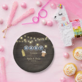 Rustikales Baby braut Gold Baby Dusche Pappteller (Party)