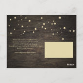 Rustikales Baby braut Gold Baby Dusche Postkarte (Rückseite)