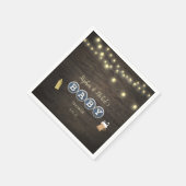 Rustikales Baby braut Gold Baby Dusche Serviette (Ecke)