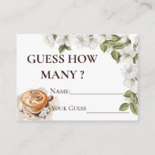 Rustikales Baby brütet Kaffee Ratschläge wie viele Begleitkarte (Vorderseite)