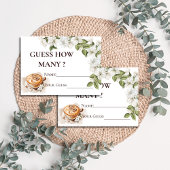 Rustikales Baby brütet Kaffee Ratschläge wie viele Begleitkarte