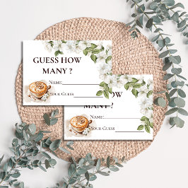 Rustikales Baby brütet Kaffee Ratschläge wie viele Begleitkarte