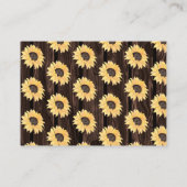 Rustikales Baby-Duschbuch für Baby Begleitkarte (Rückseite)