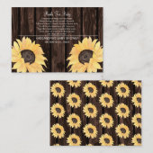 Rustikales Baby-Duschbuch für Baby Begleitkarte (Vorne/Hinten)