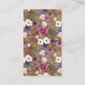 Rustikales Baby-Duschkabine-Windeln-Raffle-Ticket Begleitkarte (Rückseite)