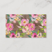 Rustikales Baby-Duschkabine-Windeln-Raffle-Ticket Begleitkarte (Rückseite)