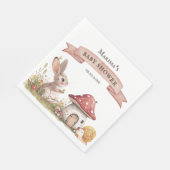 Rustikales Baby-Duschpapier Napkin Serviette (Ecke)