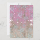 Rustikales Baby Es ist kalt draußen Dusche Einladu Einladung (Rückseite)