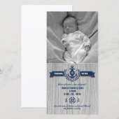 Rustikales Baby Geburt Ankündigung (Vorne/Hinten)