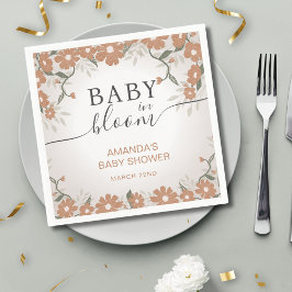 Rustikales Baby in Bloom-Blume Daisy-Dusche Serviette