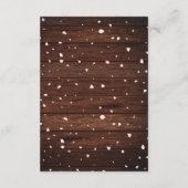 Rustikales Baby in Bloom Sakura Cherry Blossom Begleitkarte (Rückseite)