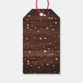 Rustikales Baby in Bloom Sakura Cherry Blossom Geschenkanhänger (Rückseite)