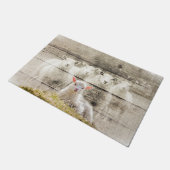 Rustikales Baby Lamm Fußmatte (Schrägansicht)