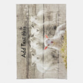 Rustikales Baby Lamm Geschirrtuch (Vertikal)