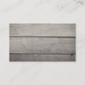 Rustikales Baby Lamm Visitenkarte (Rückseite)