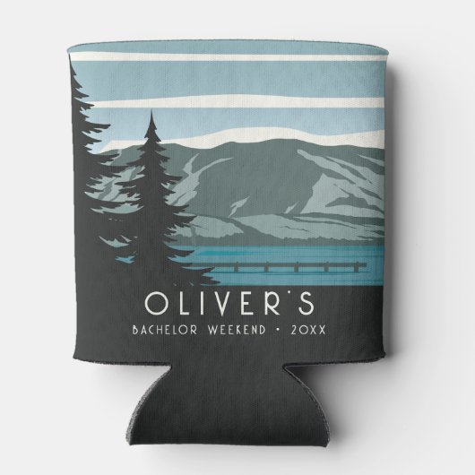 Rustikales Bachelor Weekend Camping Trip Forest Wo Dosenkühler (Rückseite)
