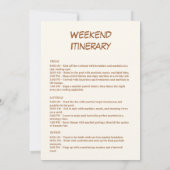 Rustikales Bachelorette Einladung (Rückseite)